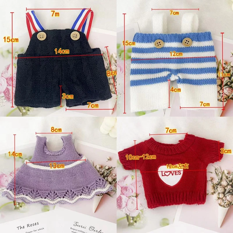 30 cm Peluche Vestiti Maglioni Accessori Bambole fai da te Vestiti per bambole per bambini Pantaloni Gonne Regali per bambini Solo vestiti