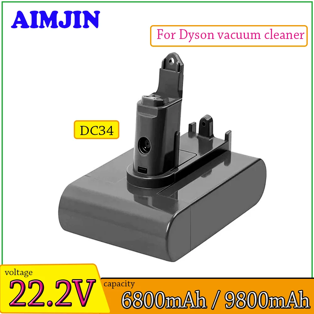 

22.2V 4800mAh Li-ion Vacuum Battery for Dyson DC35 DC45 DC31B DC34 DC44 Animal DC56 DC57 (Only Fit Type B)