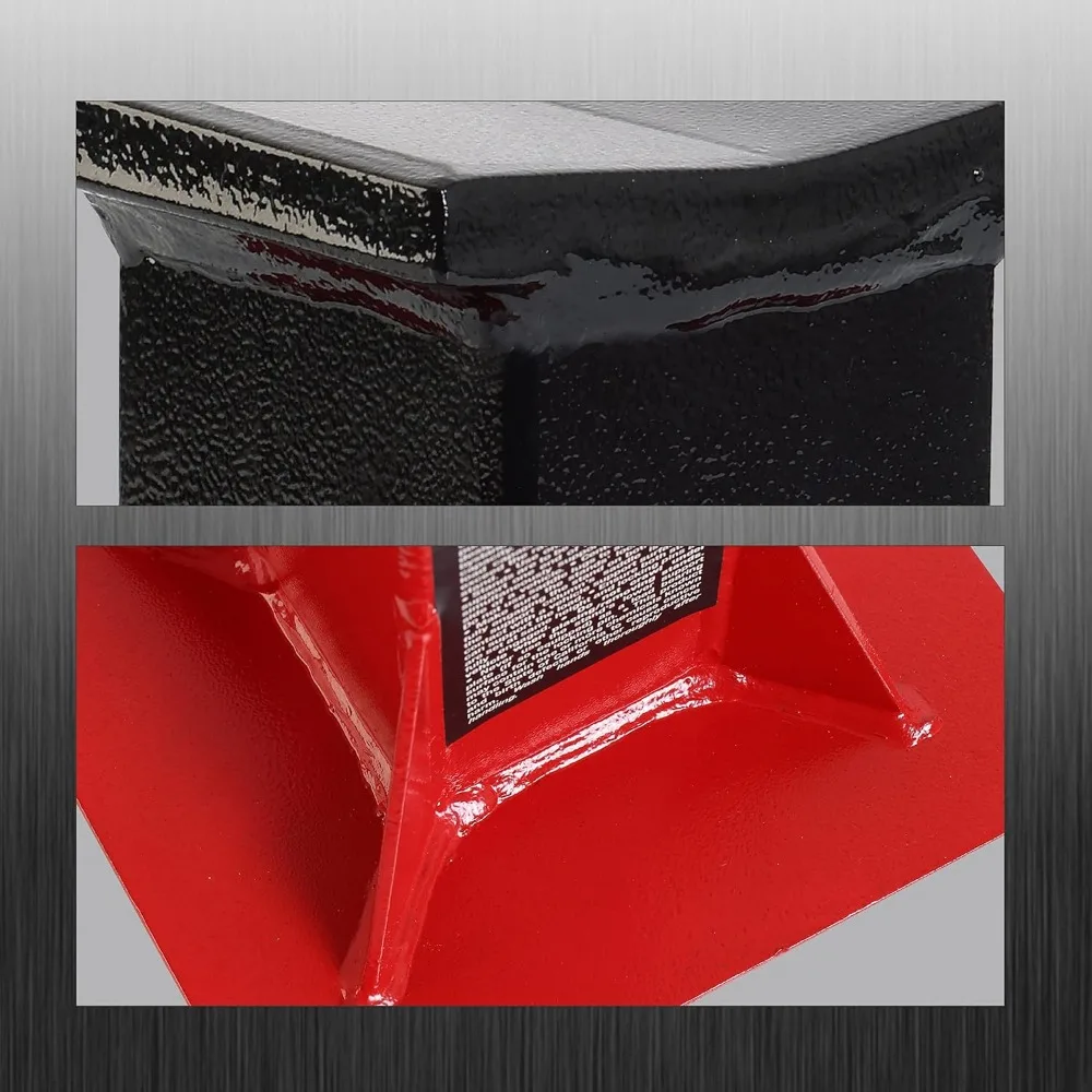 حامل جاك للسيارات قابل للتعديل على شكل دبوس شديد التحمل، سعة 12 طن، أحمر، زوج