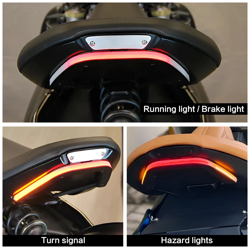 NEW For Triumph BOBBER Tail Light Motorcycle Modifying Tail Light License Plate Mount Integrated Three-in-One Turn Sign Suitable