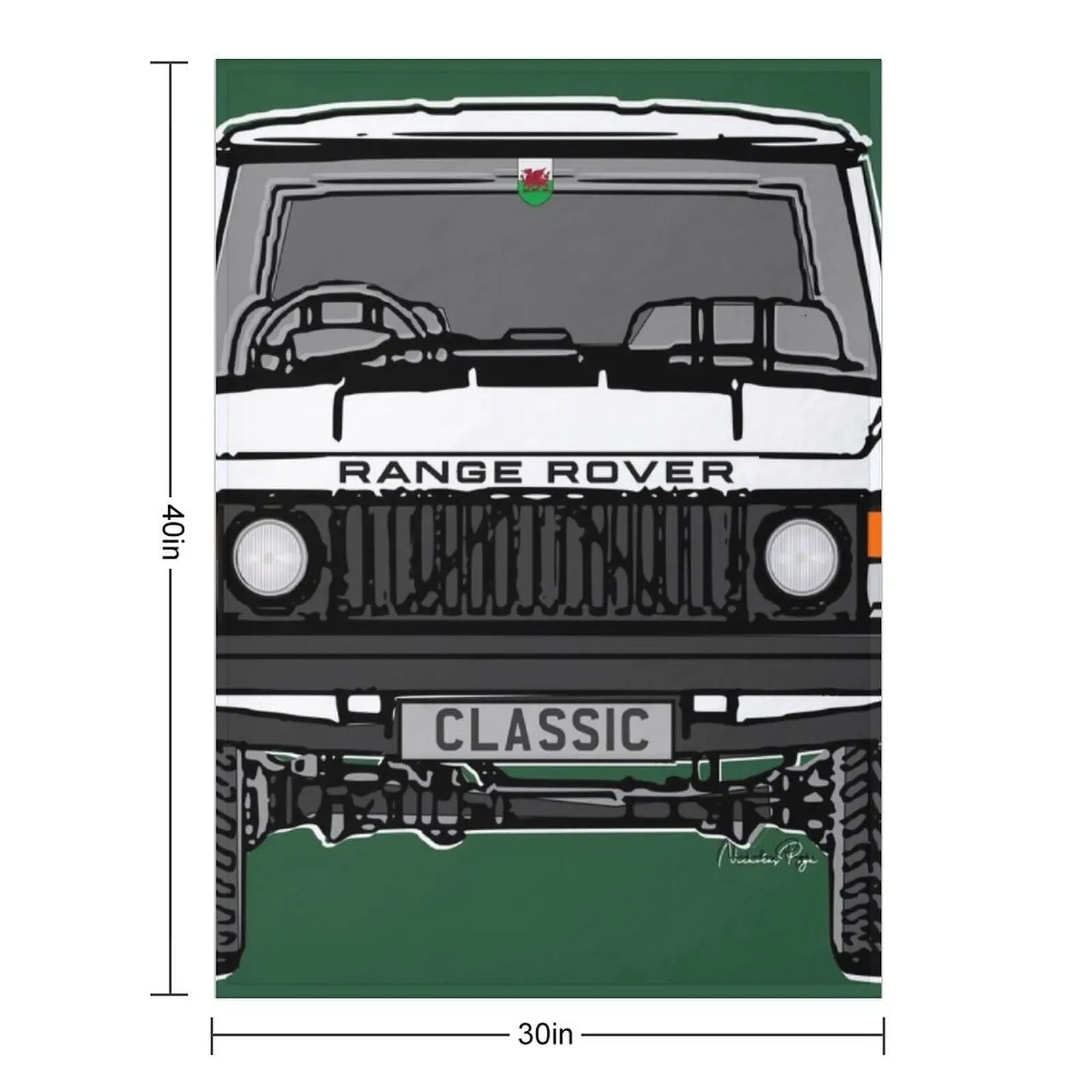 Old 4x4 Rover V8 White Throw Blanket for winter halloween Luxury Thicken Furry Blankets