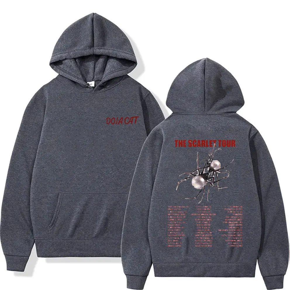 Rapper Doja Cat The Scarlet Tour Graphic Print Hoodie Men Women Hip Hop Harajuku Oversized Pullover Male Fashion Cool Streetwear