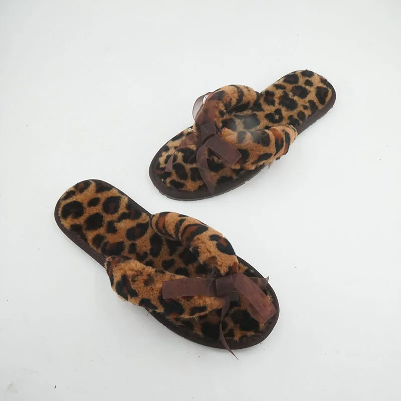 100% Natural Sheepskin Fur Slippers Female Winter Slippers Women Warm Indoor Flip-Flop Slippers Soft Wool Lady Home Shoes image 6