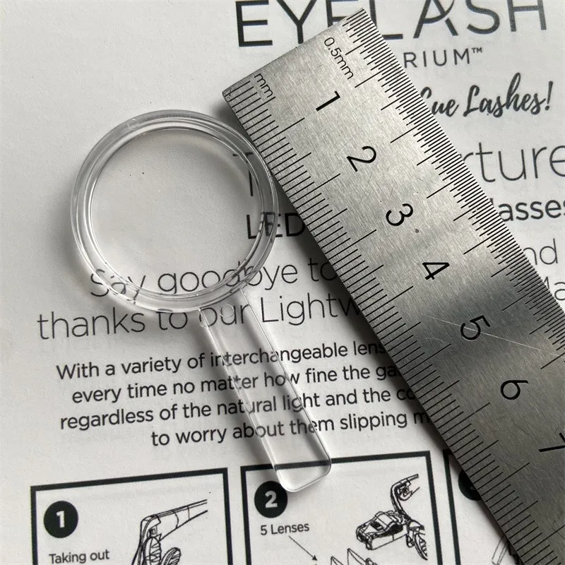 

30PCS 3X 59x30.5mm Magnifier Pocket Mini Magnifying Glass Plastic Small Loupe Helping Hands for Children Tools