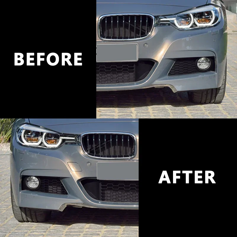 Front Bumper Grille For BMW 3 Series F30 F31 F35 M-Package 2012 2013 2014 2015 2016 2017 2018 Fog Light Cover Grill 51118062631