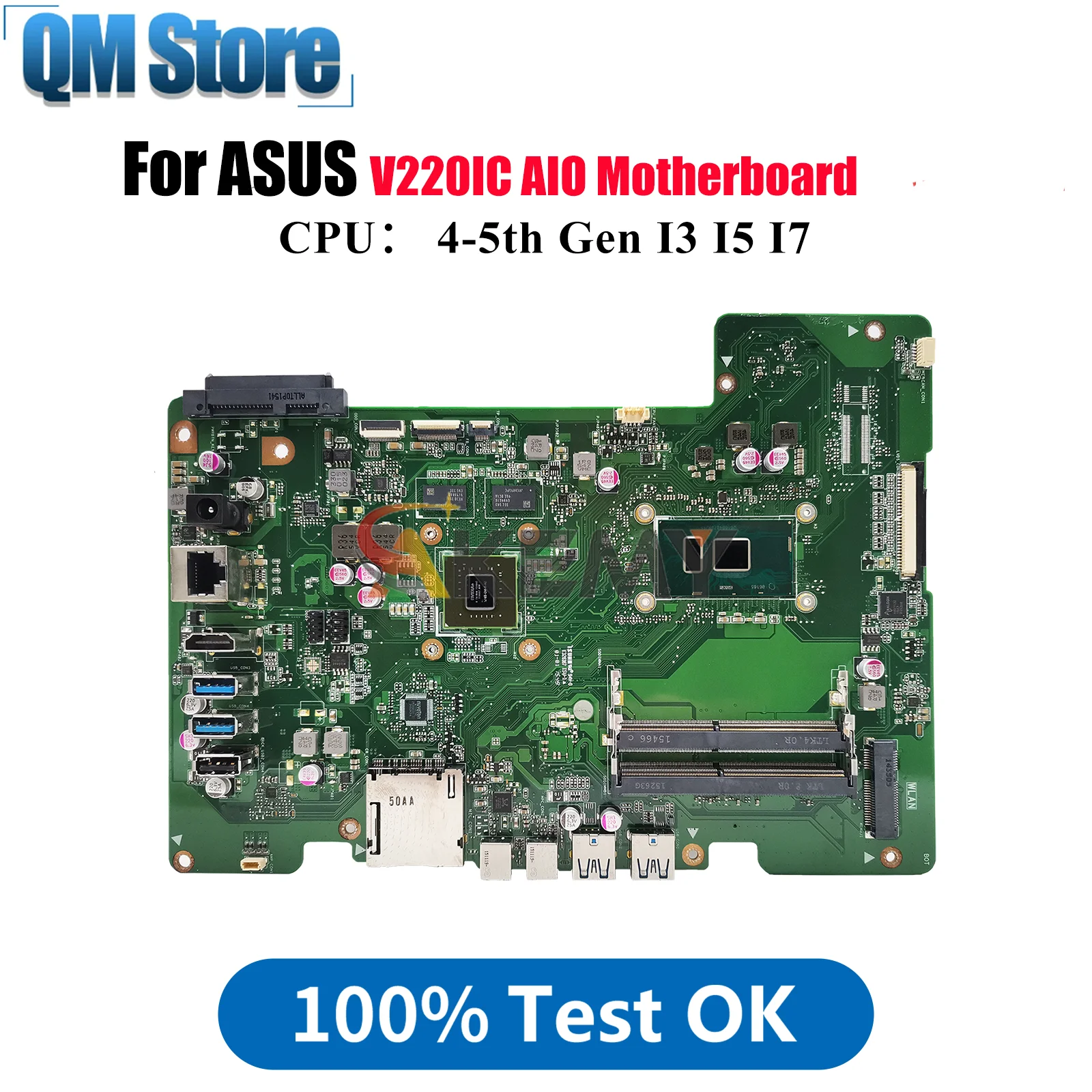 

V220IC Motherboard For ASUS Vivo AiO V220IA V220IC V220I V220IB Mainboard With I3 I5 I7 CPU 100% tests OK fast shipping stk