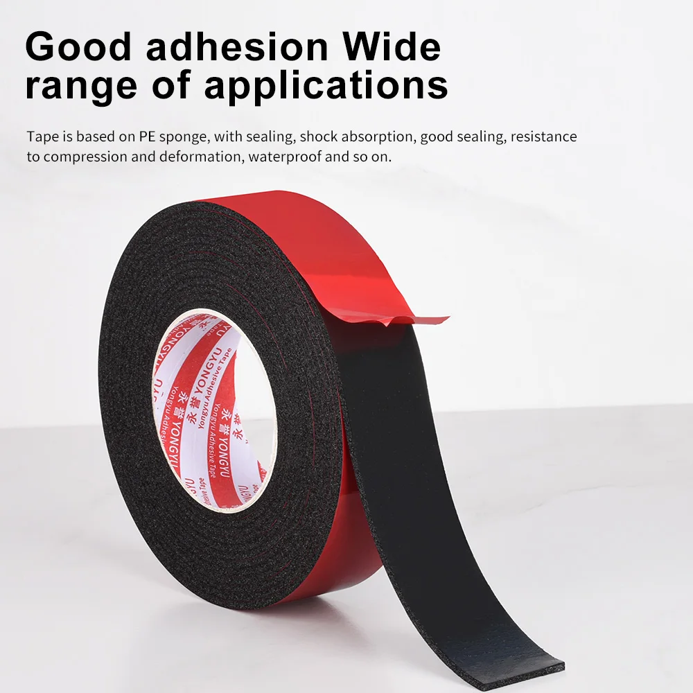 

Double Sided Tape Black Foam Fixed Advertising Engineering Decoration High Adhesion Car Dashboard Door Panel Seat Sealing