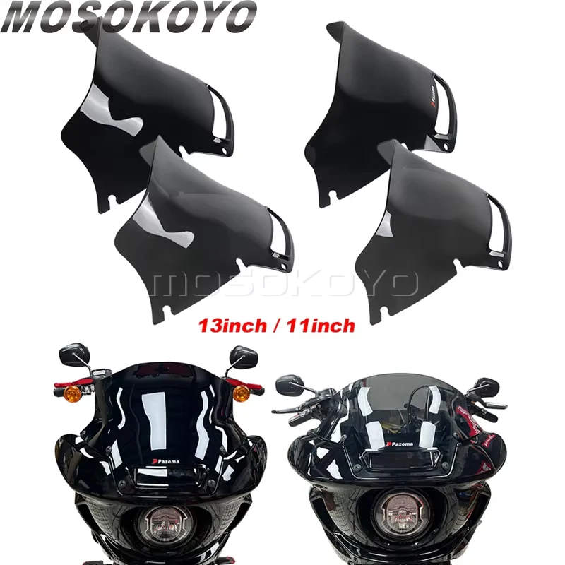 

Windscreen Motorcycle Front Fairing Windshield Wind Shield Deflectors For Harley Softail Low Rider ST FXLRST El Diablo FXRST 22-