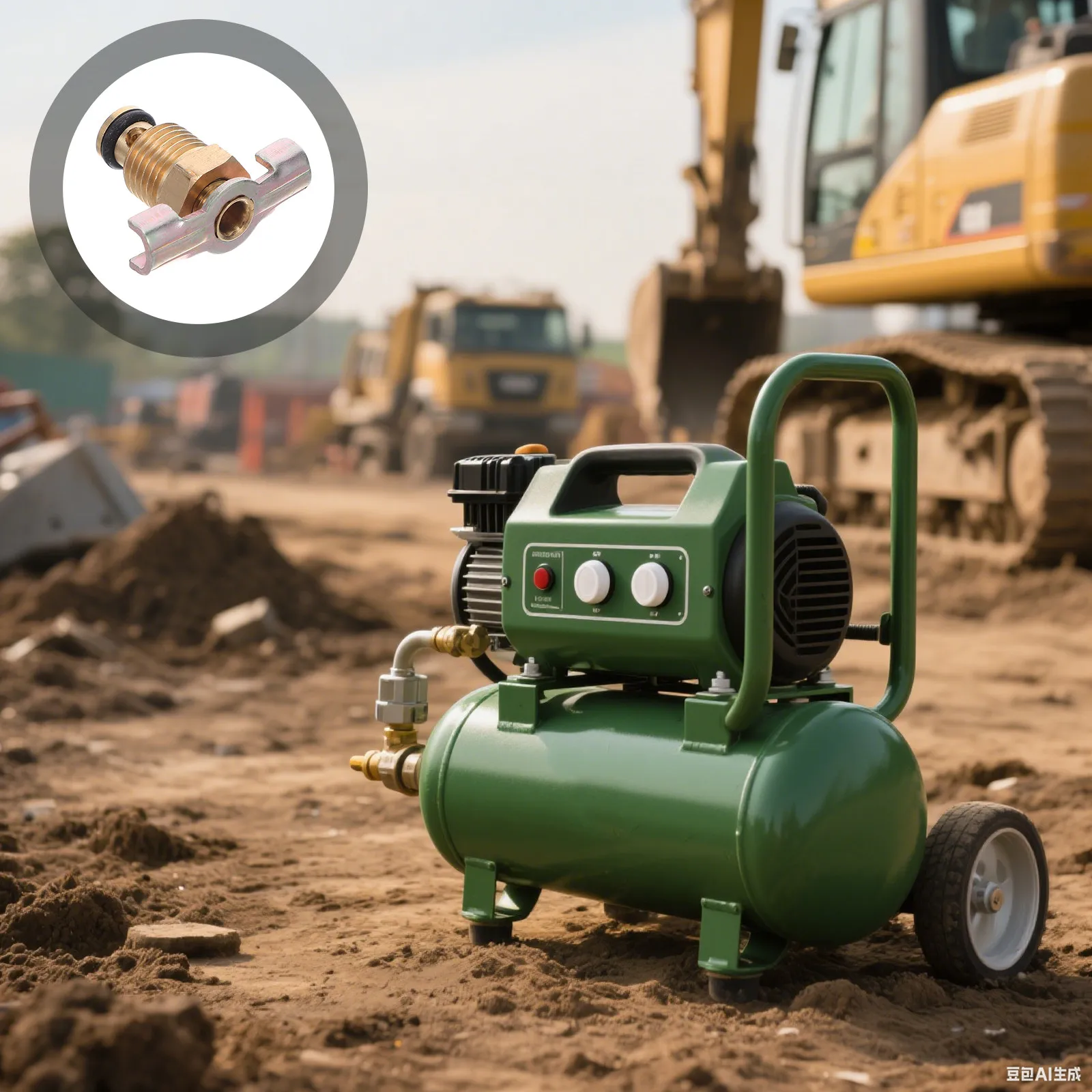 4pcs Air Compressor Drain Valve 1/4Inch Male Thread Quiet Operation Efficient Drainage Durable Metal Construction Industrial
