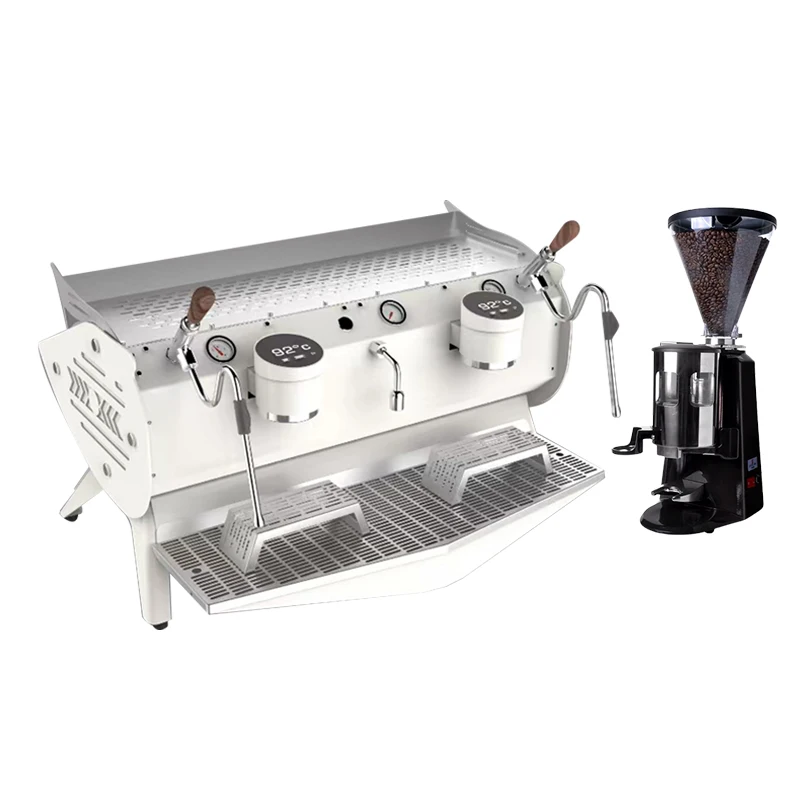 Professional Commercial Cafetiere Kaffeemaschine 2 Groups Cafetera Pump Semi Automatic Expresso Maker Espresso Coffee Machine