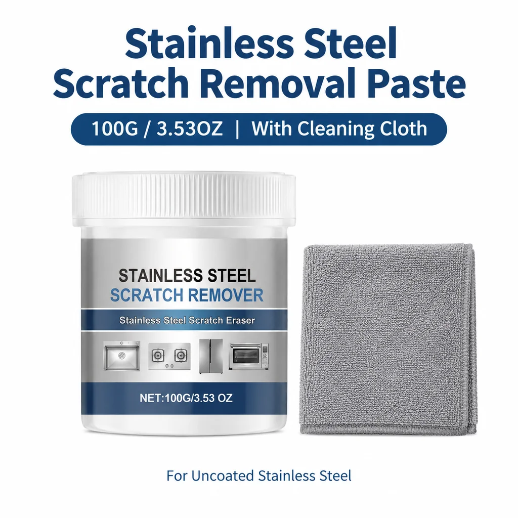 Stainless Steel Scratch Remover Towel Kitchen Sink Stove Polish Cleaner Silver Tarnish Remover For Restoration Maintenance Resto