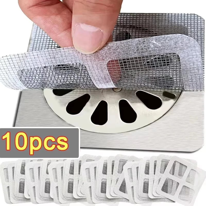 10pcs Disposable Shower Drain Hair Catcher Mesh Shower Drain Covers Floor Sink Strainer Filter Hair Stopper For Bathroom Kitchen #1