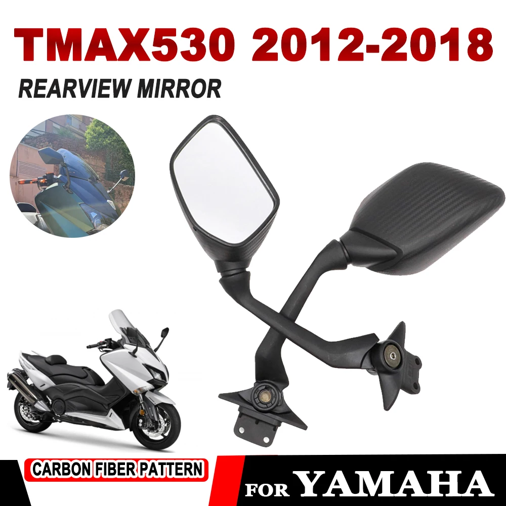 

Rearview Mirror 2018 For Yamaha TMAX530 TMAX 530 T-MAX 530 T MAX530 2012 - 2016 2017 Motorcycle Accessories Side View Mirrors