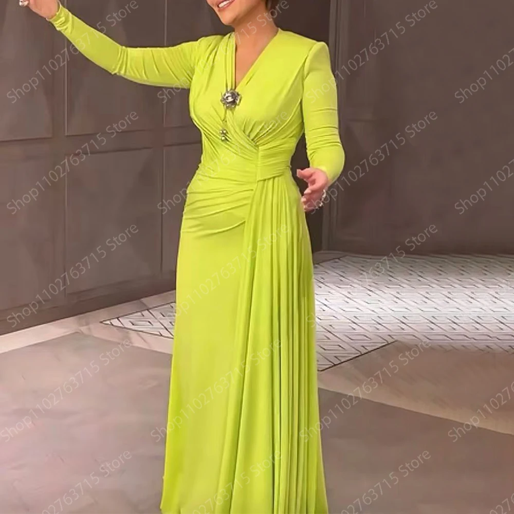 

Elegant Long Evening Dresses for Women V-Neck Floor-Length Straight Prom Party Wedding Gala Dress Special Events Maxi 2024