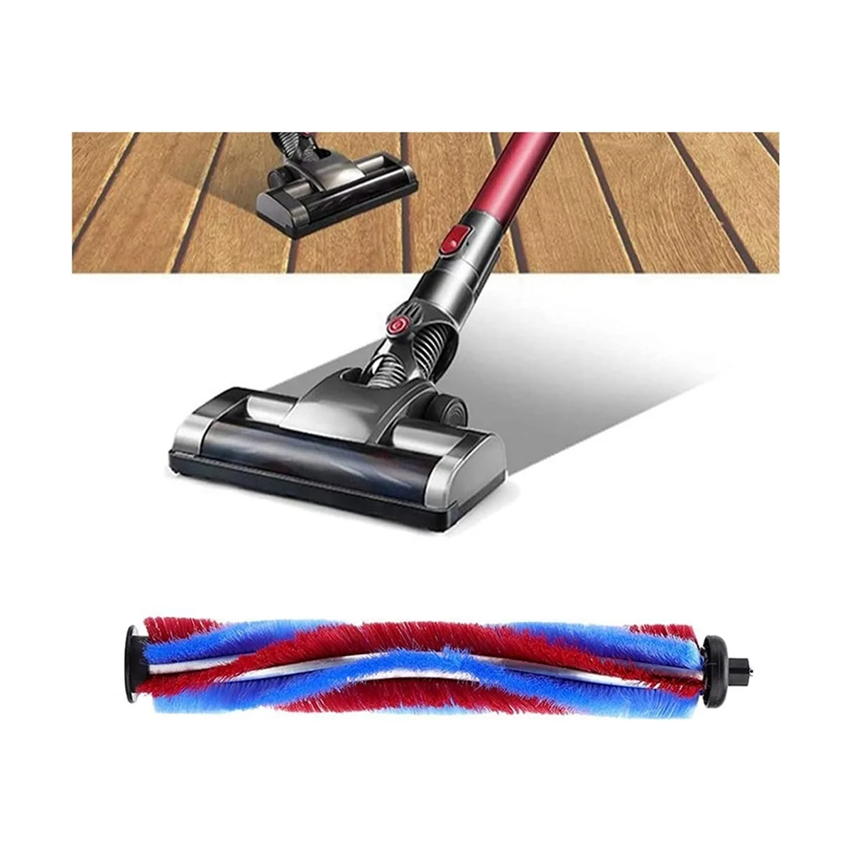 4 قطع من ملحقات استبدال فرشاة المكنسة الكهربائية اللاسلكية، مجموعة استبدال الفرشاة الرئيسية، أدوات التنظيف المنزلية