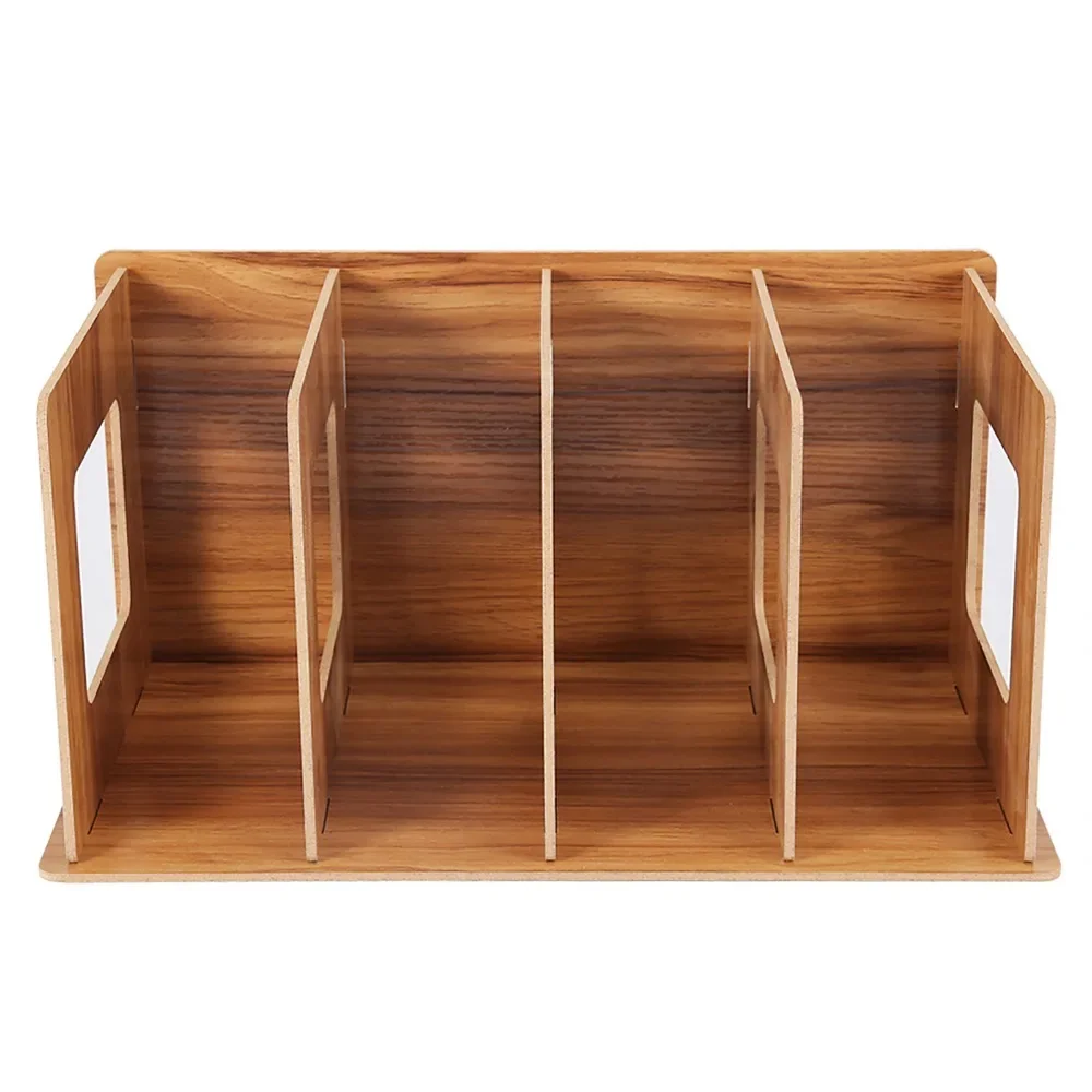 Bookcases,Wooden DIY Desktop Bookshelf Rack Books DVD Storage Magazine Holder for Students Kids Adult #02,Bookcases