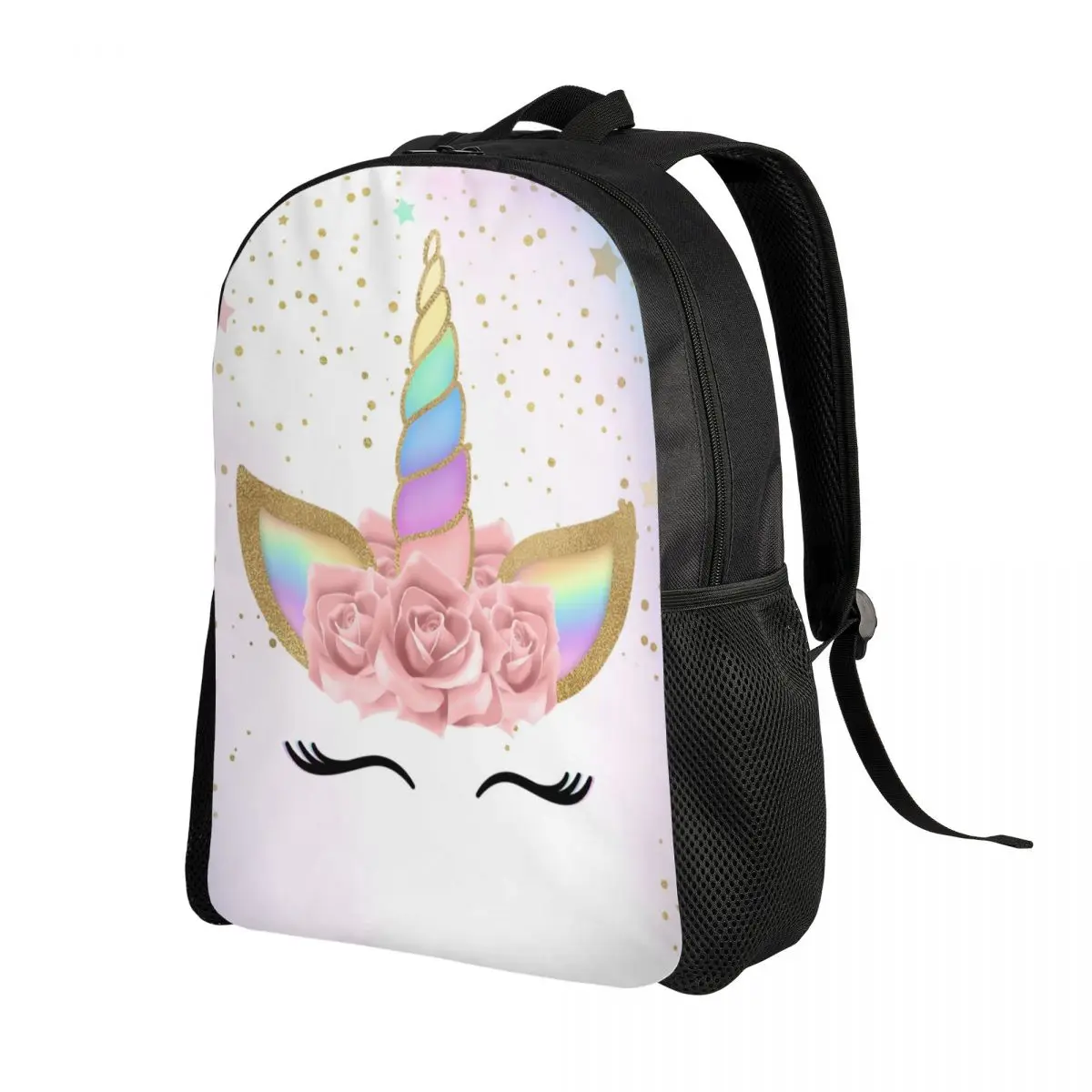 Colorful Stars Unicorn Travel Backpack uomo donna School Laptop Bookbag College Student Daypack Bags