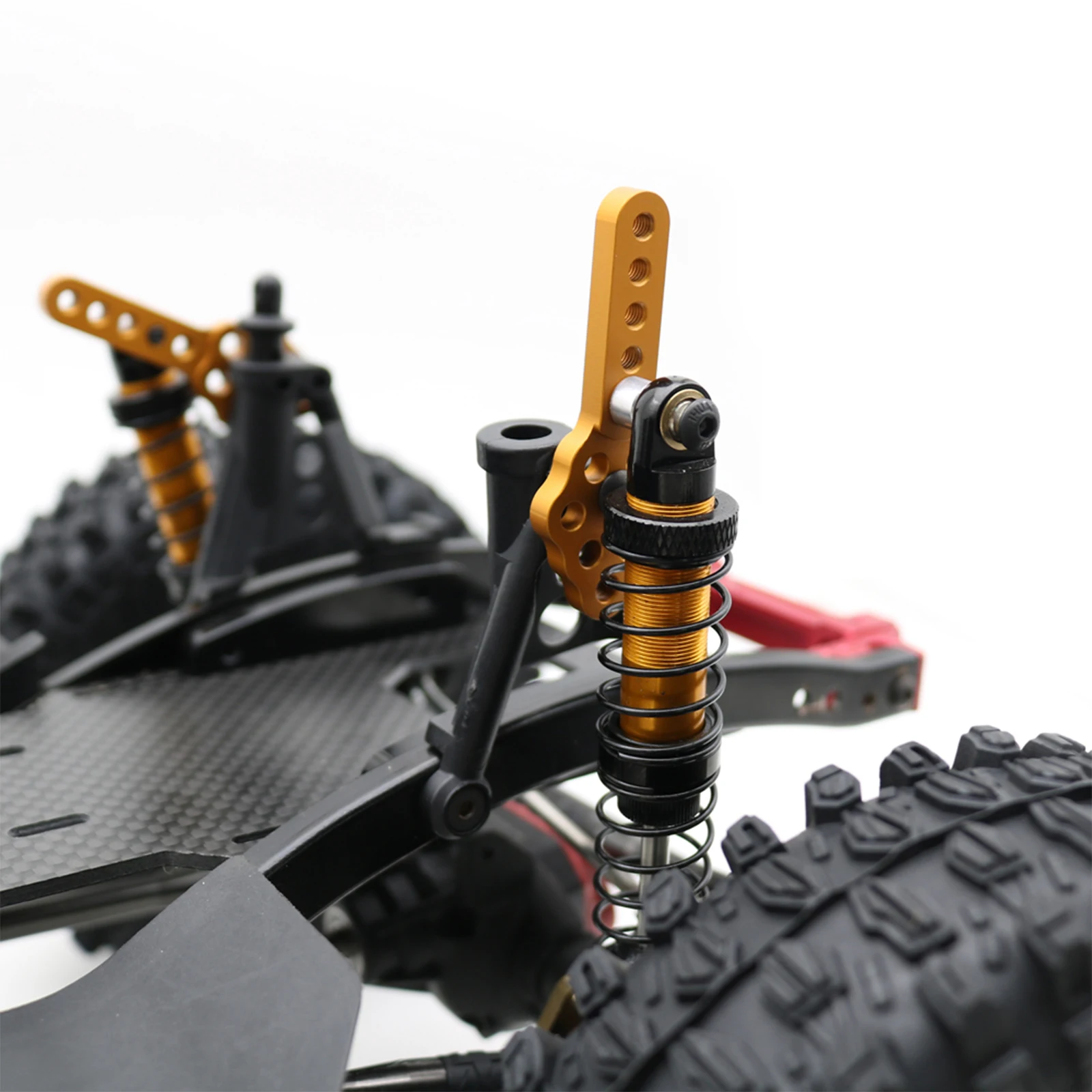 Supporto per ammortizzatore in metallo di alluminio Regolare l\'angolo di altezza per 1/10 RC Crawler Axial SCX10 90046 90047 D90 D110 Parte di