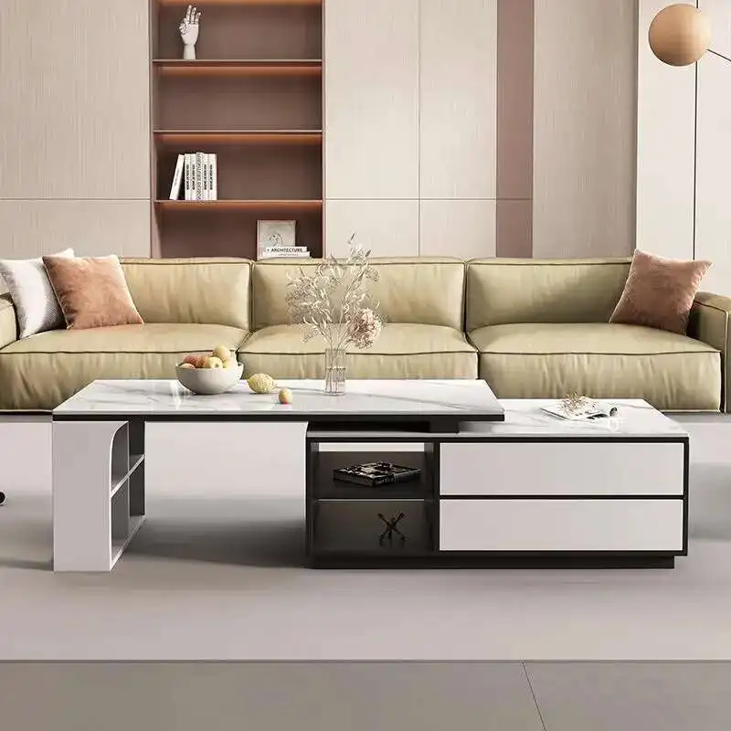 

Cute Drawers Side Table Aesthetic High Minimalist Standing Space Saving Coffee Table Unique Meubles Lounge Suite Furniture