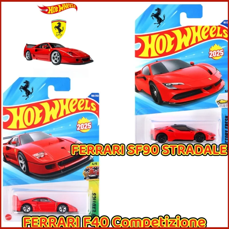 

Коллекционная модель автомобиля Mattel Hot Wheels Ferrari SF90 Stradale в масштабе 1/64, литая под давлением, для детей и автолюбителей, подарок