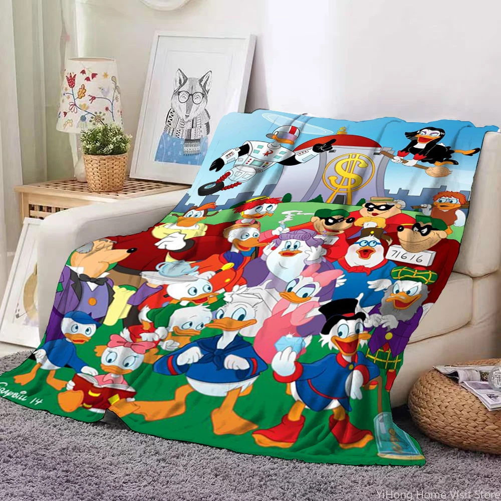 Donald Duck HD Print Blanket.Cute,Soft and Comfortable,Nap,Travel,Work,Living Room,Bedroom,Chair,Sofa,Picnics,Blankets,Gift.