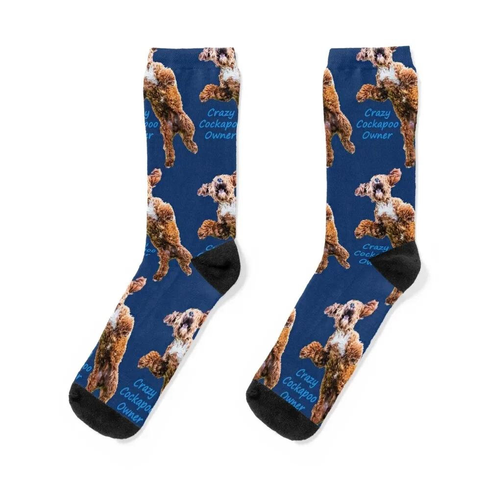 

Crazy Cockapoo Owner Socks happy new in's new year Non-slip Mens Socks Women's