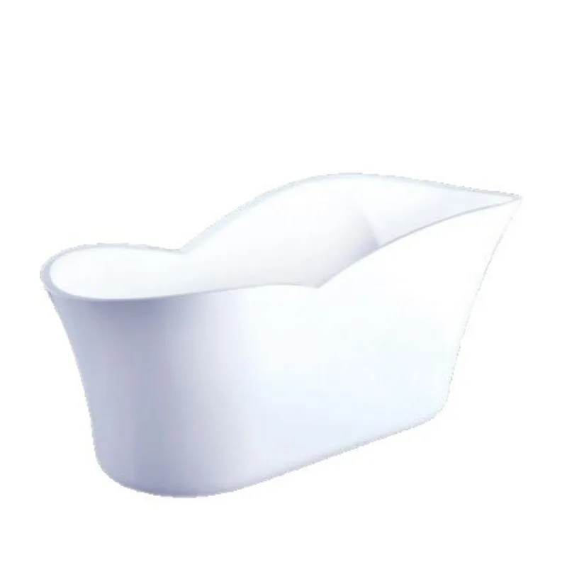 High backrest independent bathtub, ingot type, boat type, acrylic simple bathtub, bed and breakfast hotel model