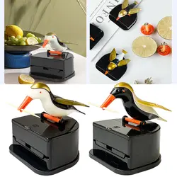 Creative Toothpick Holder Cartoon Small Bird Toothpick Container Press Toothpick Dispenser Storage Box Automatic Kitchen Home