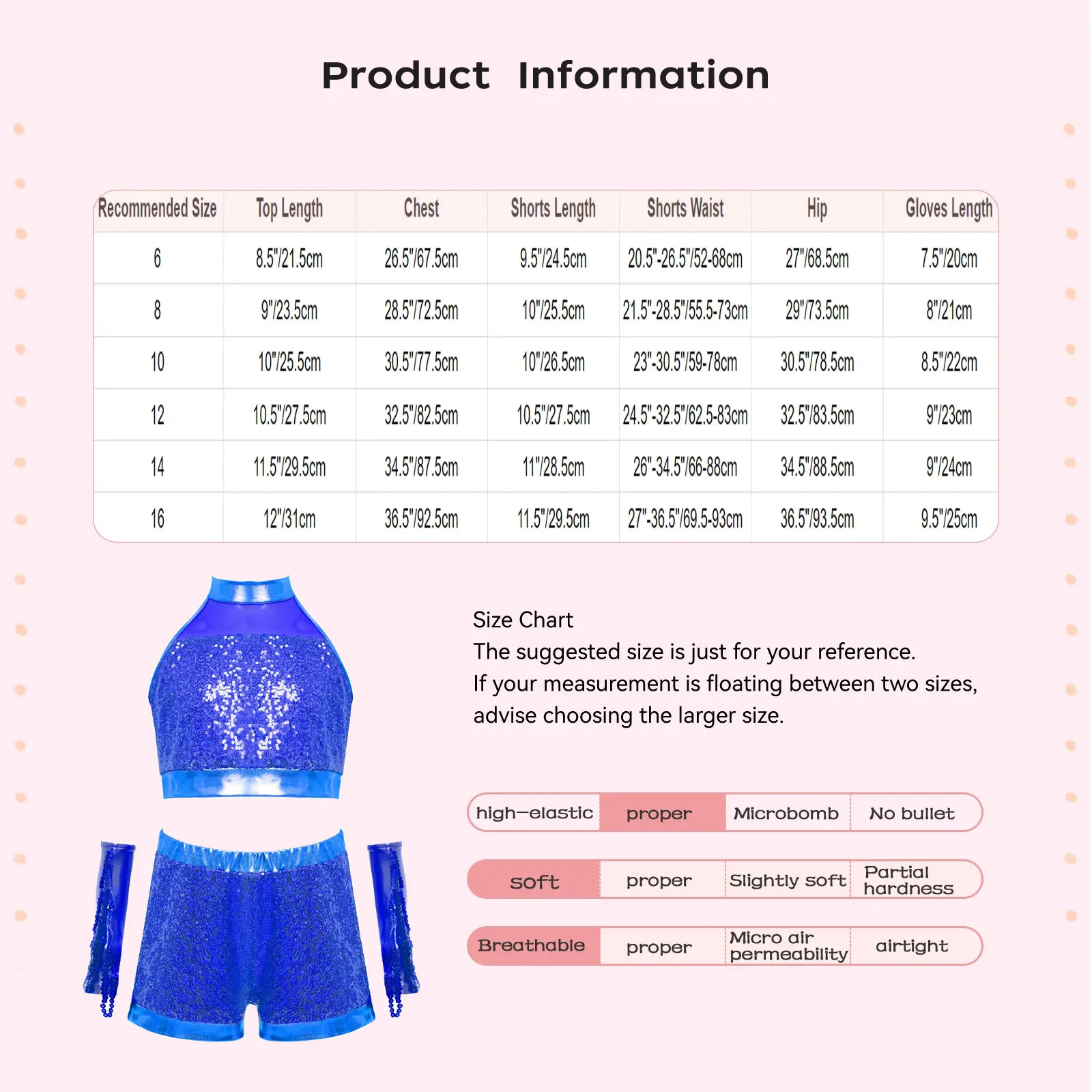 Kids Girls Jazz Cheerleading Uniform Cheerleader Costume Cha-cha Samba Modern Dance Outfits Set Crop Top with Shorts Gloves Set