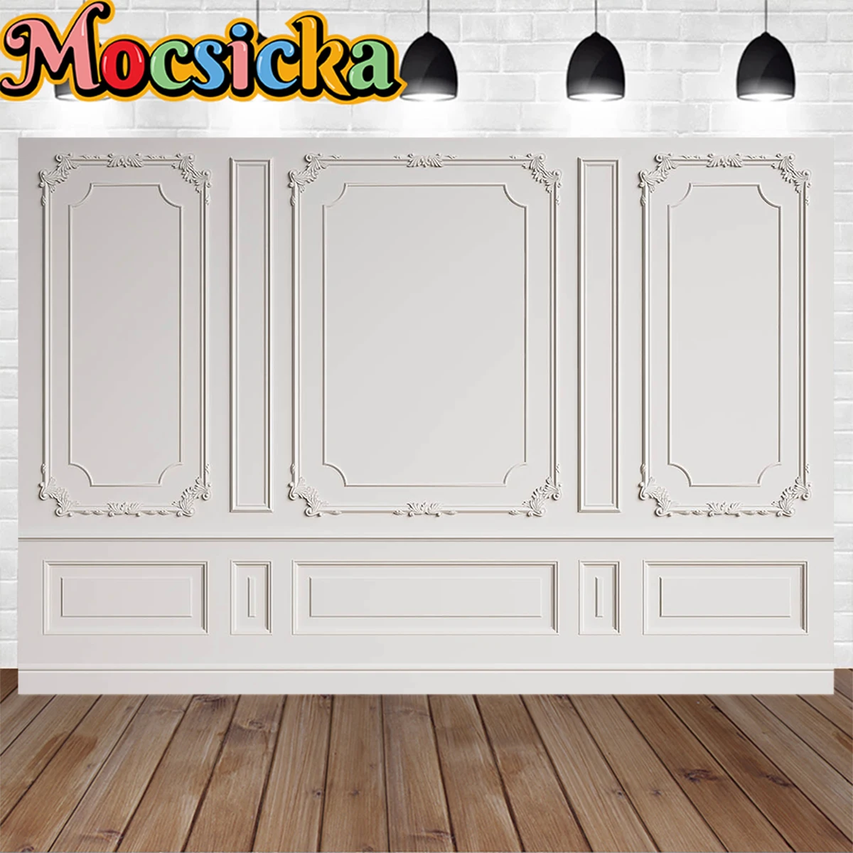 Mocsicka Retro Abstract Pattern Door Wedding Photography Background Portrait Studio Custom Interior Decoration Prop Backdrop Kit