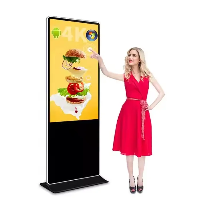 43-Inch High Quality LCD Advertising Machine Vertical Touch Screen Creative Equipment For Small Business Shopping Malls