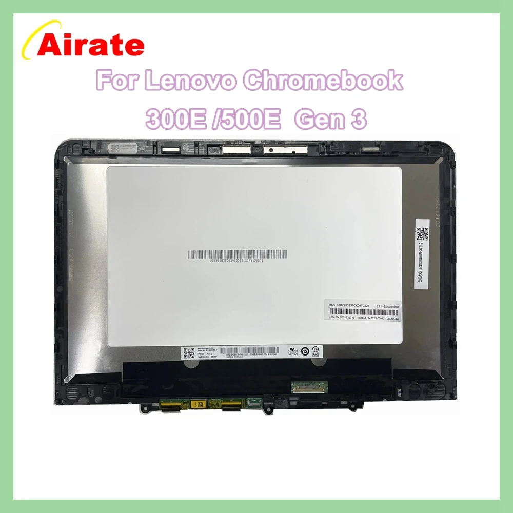 11.6 Inch Touch screen Replaceable 82JA 82J9 82JC 82JB 5D11C95886 For Lenovo 500E Chromebook Gen 3 Lenovo 300E Chromebook Gen 3