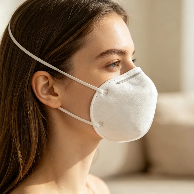 KN95 Cup Type Head Mounted Mask Self-priming Filter Anti Particle Respirator Dust Mask Protective Mask Adult Disposable Maskes