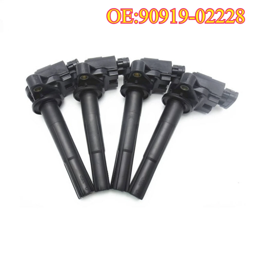 Original High Quality New For 4PCS 90919-02228 9091902228 Ignition Coil for Lexus LS400 GS400 SC400 4.0L 1997-2000 1UZFE Engine