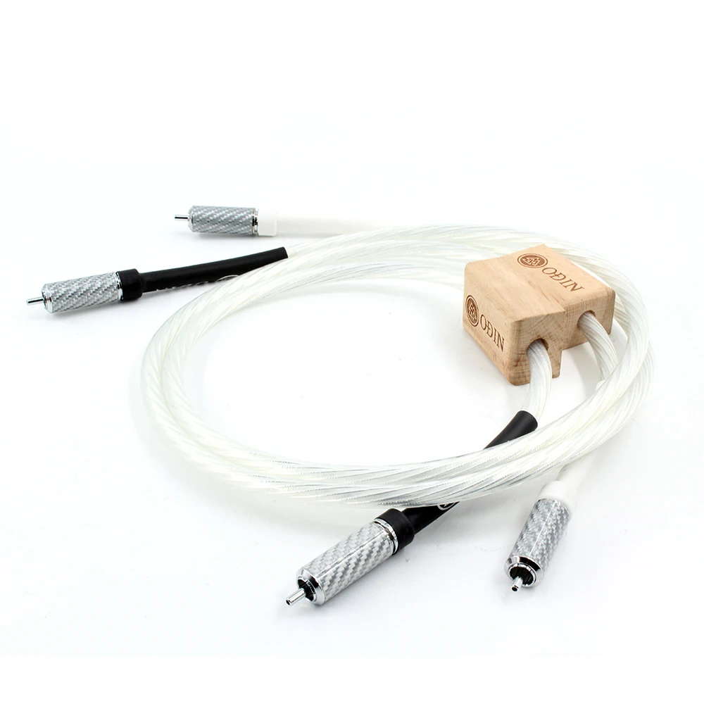 Nordost ODIN Hifi RCA Cable 7N OCC Silver Male to Male 2 RCA to 2 RCA Interconnect Cable for Amplifier DAC TV