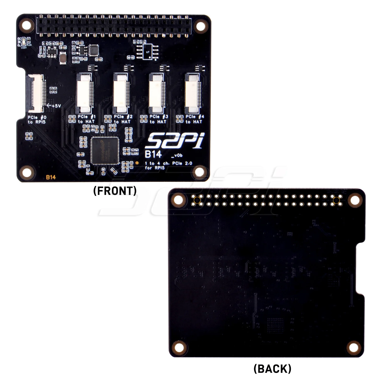 Imagem -03 - Quad Fpc Pcie Hat para Raspberry pi Capacidade de Daisy-chaining 52pi B14 B14