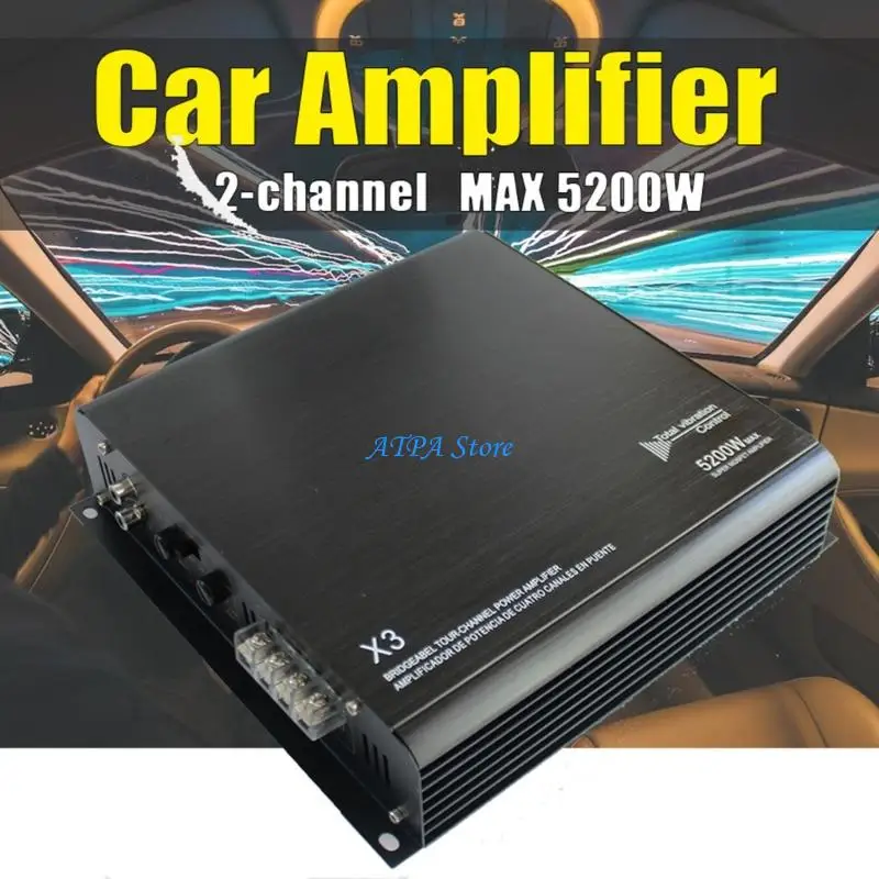 U13C 2 Channel Car Stereo Amplifier With Clear Sound Output And Multiple Systems For Enhanced Music Experience