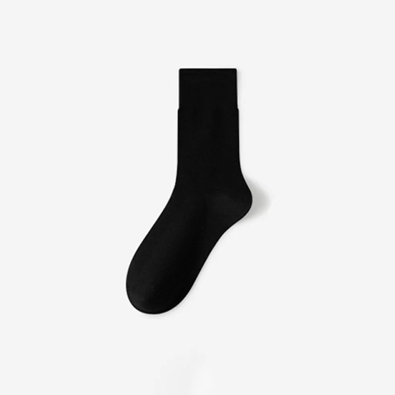 Calcetines largos de tubo medio JK para mujer, medias hasta la rodilla de estilo japonés, Color sólido, negro y blanco, 10 pares