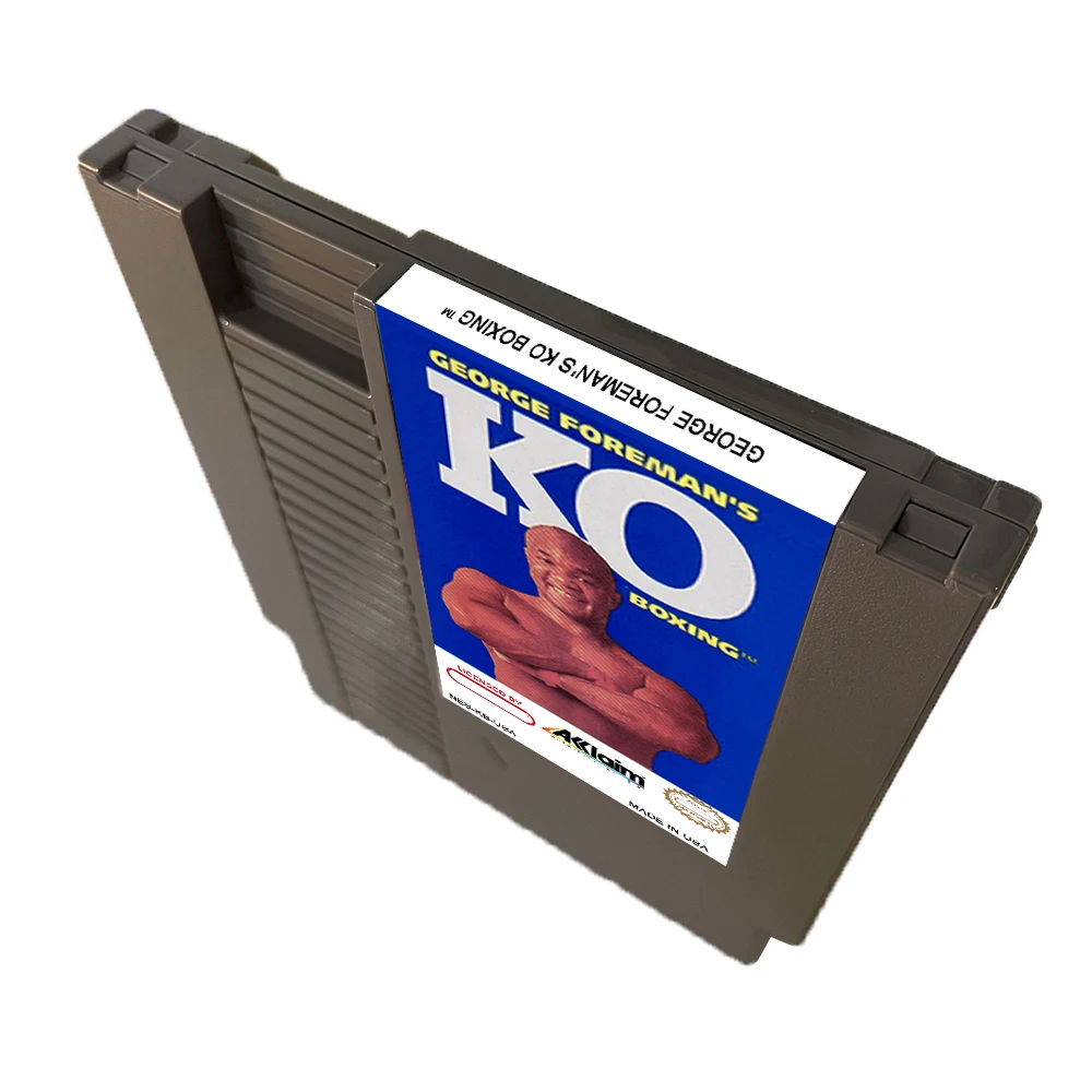 Classic Game George Foreman's KO Boxing For NES Super Games Multi Cart 72 Pins 8 Bit Game Cartridge,for NES Retro Game Console