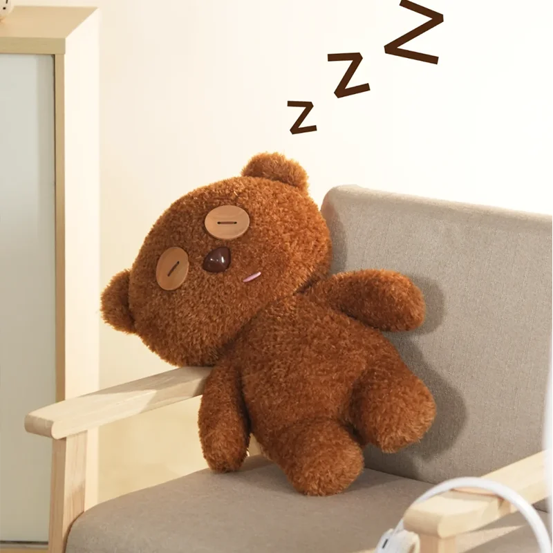Urocza lalka Tim Brown Bear, torebka, plecak, poduszka, kolekcjonerski prezent, dekoracja na sofę, lalka bardzo duża 80 cm, dostępna od ręki.
