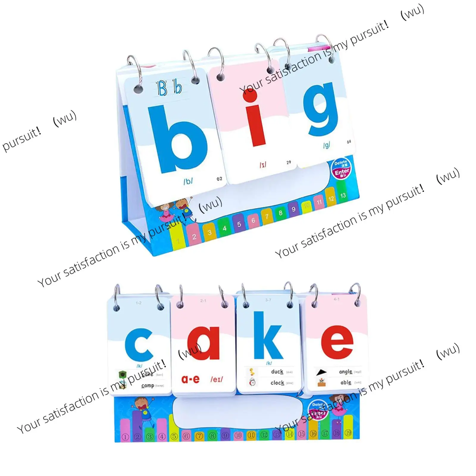 Children's pinyin alphabet flash card, vocabulary spelling game teaching aid, suitable for children aged 3, 4, 5, and 6
