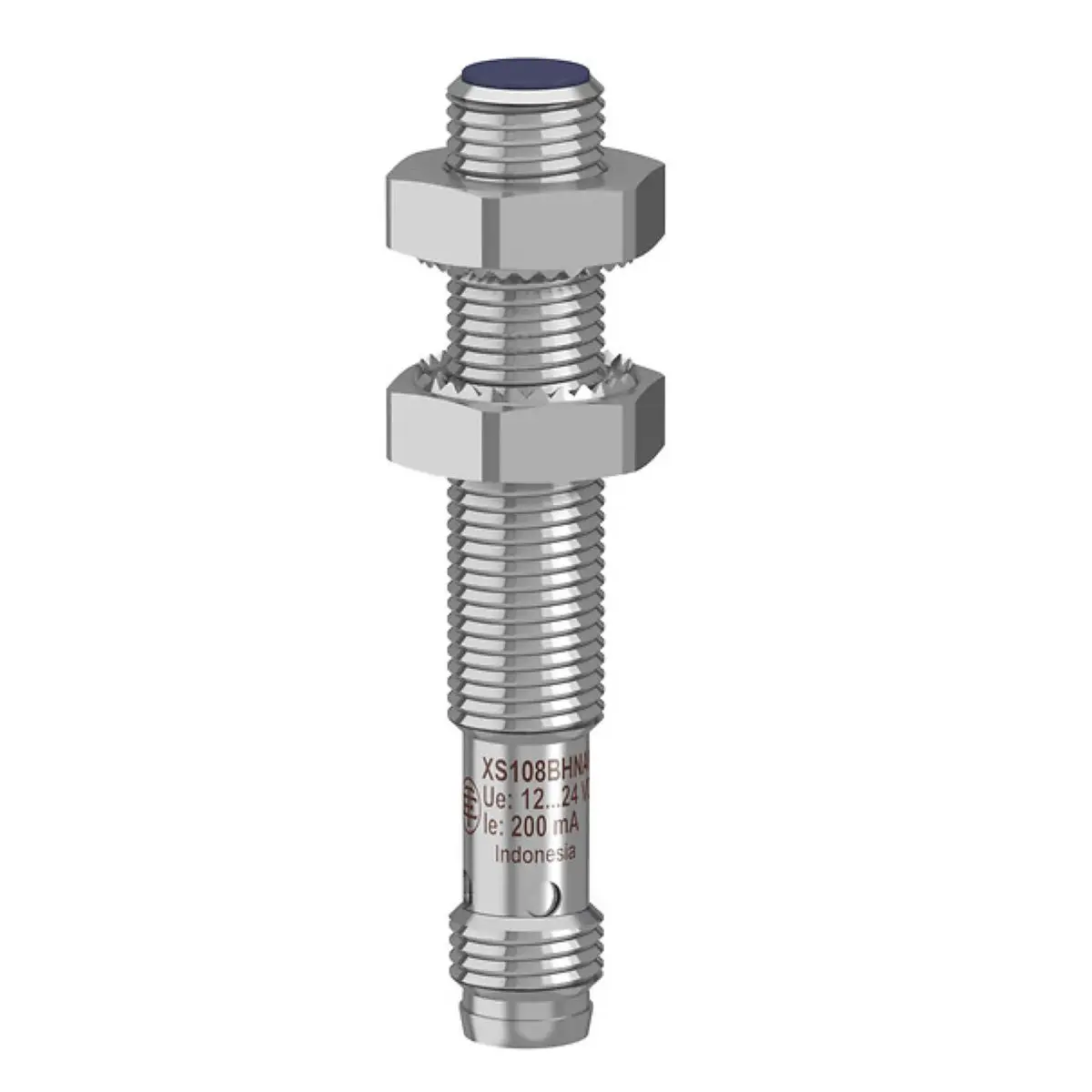 Inductive sensor XS1 M8, L50mm, brass, Sn2.5mm, 12..24VDC, M8 XS108BHPAM8