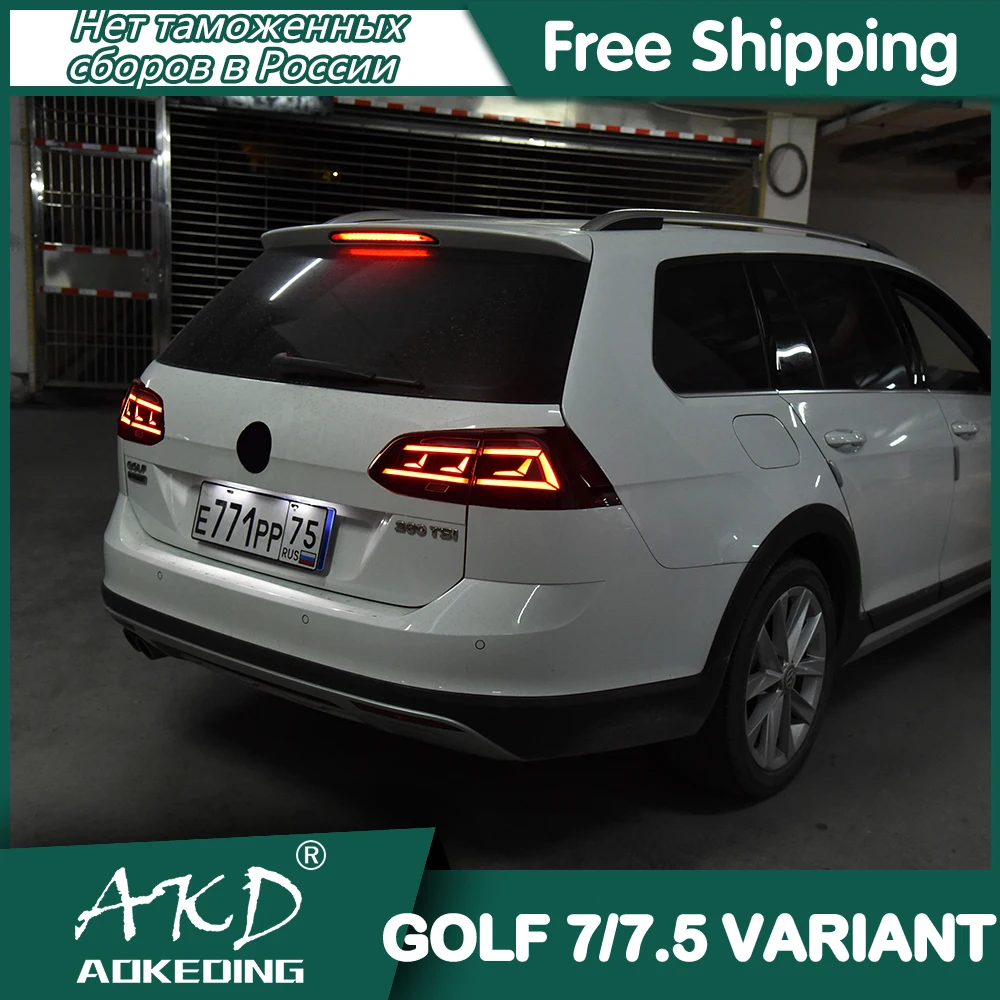 Car For VW Golf 7 variant 2013-2020 Tail Lamp Led Fog Lights DRL Hella Tuning Light Car Accessories Golf 7.5 variant Tail Lights