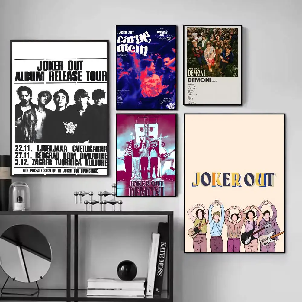 J-Joker Out Band Poster HD Waterproof PVC Wall Art - Aesthetic Thickened For Home Hotel Bedroom