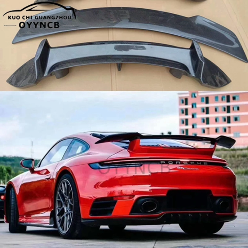 

New Sport Design Carbon Fiber FRP Auto Wing Spoiler Rear Trunk Lip Spoilers Fit for Porsche Carrera 911 992 2019 2020 2021 2022