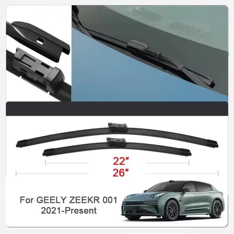 

2PCS Car Wiper Blades for ZEEKR 001 007 009 7X X Front Windscreen Windshield Double Rubber Car Accessories
