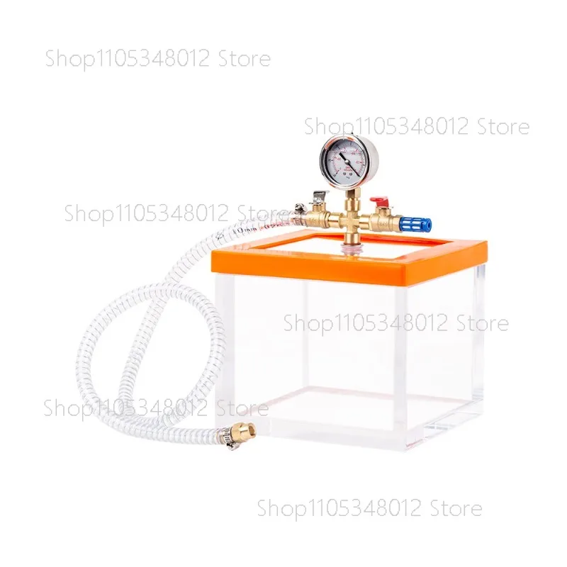 

Transparent Acrylic Plexiglass Vacuum Defoaming Tank - Vacuum Chamber For AB Glue/Epoxy Resin/Silica Gel (Crystal Glue Maker)