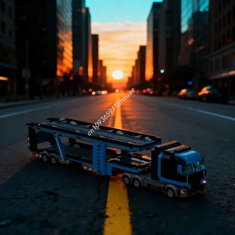 

939 шт. MOC MOD Автомобиль-транспортер City Champions Модель суперкара Строительные блоки Игрушки DIY Рождественский подарок Творческая идея Образование