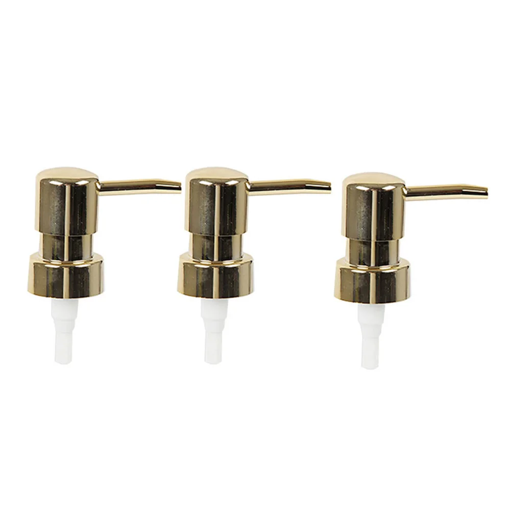 

3Pcs ABS Lotion Pump Tube Round Head Pump Head 28 Thread Bath Bottle Press Nozzle For Bathroom Kitchen Soap Bottle Accessories
