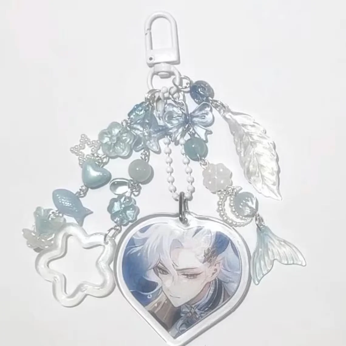 Genshin Impact Neuvilette & Childe Photo Keychains